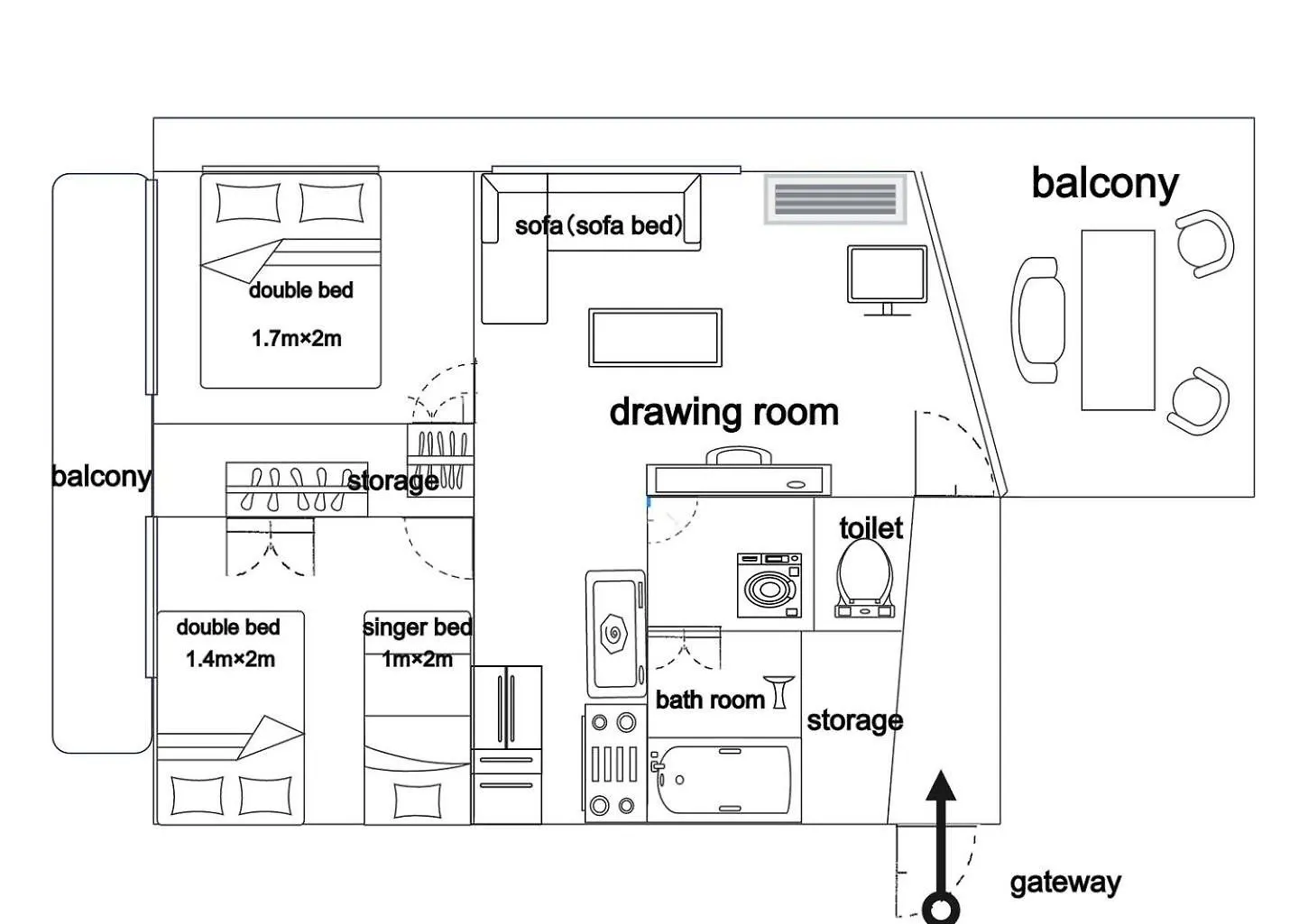 涩谷中心街 车站步行4分钟 最多住7人 免费随身便携wifi 宽敞阳台 Apartment Tokyo
